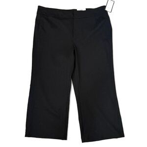 CHARTER CLUB Black Wide Leg Crop Pants, NWT! Size 18